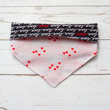 Load image into Gallery viewer, Love letter reversible bandana