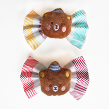 Load image into Gallery viewer, 🐻 Teddy in a hat fancy Teddy Bow