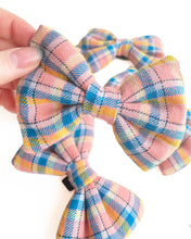 Load image into Gallery viewer, Pastel Tartan Puffy Bow