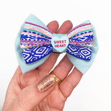 Load image into Gallery viewer, Blue Sweetheart fancy bow