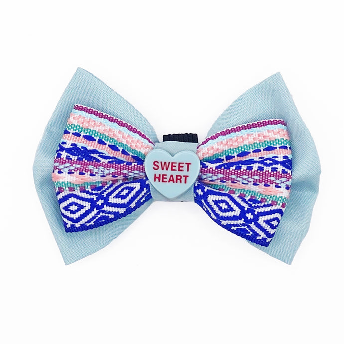 Blue Sweetheart fancy bow