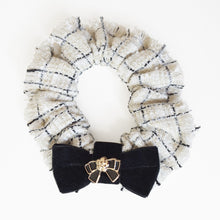 Load image into Gallery viewer, DOGO PAWNEL ivory bow scrunchie