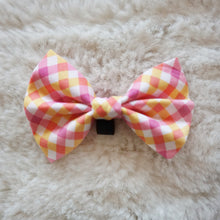 Load image into Gallery viewer, Pink Gingham Bow