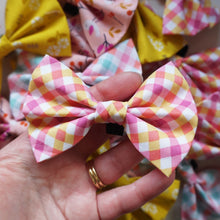 Load image into Gallery viewer, Pink Gingham Bow